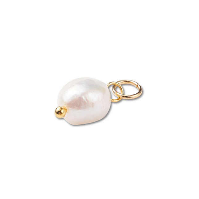 Freshwater Pearl Gold Charm