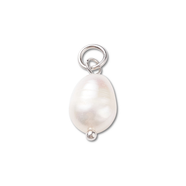 Freshwater Pearl Silver Charm