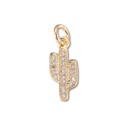 Cactus Gold Charm