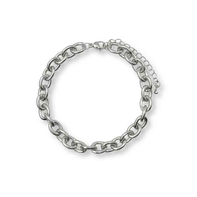 Rolo Silver Chain Bracelet