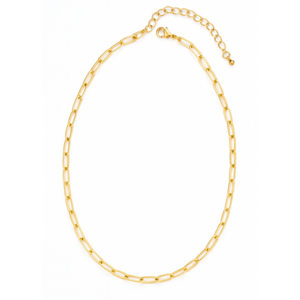 Paperclip Gold Chain Necklace