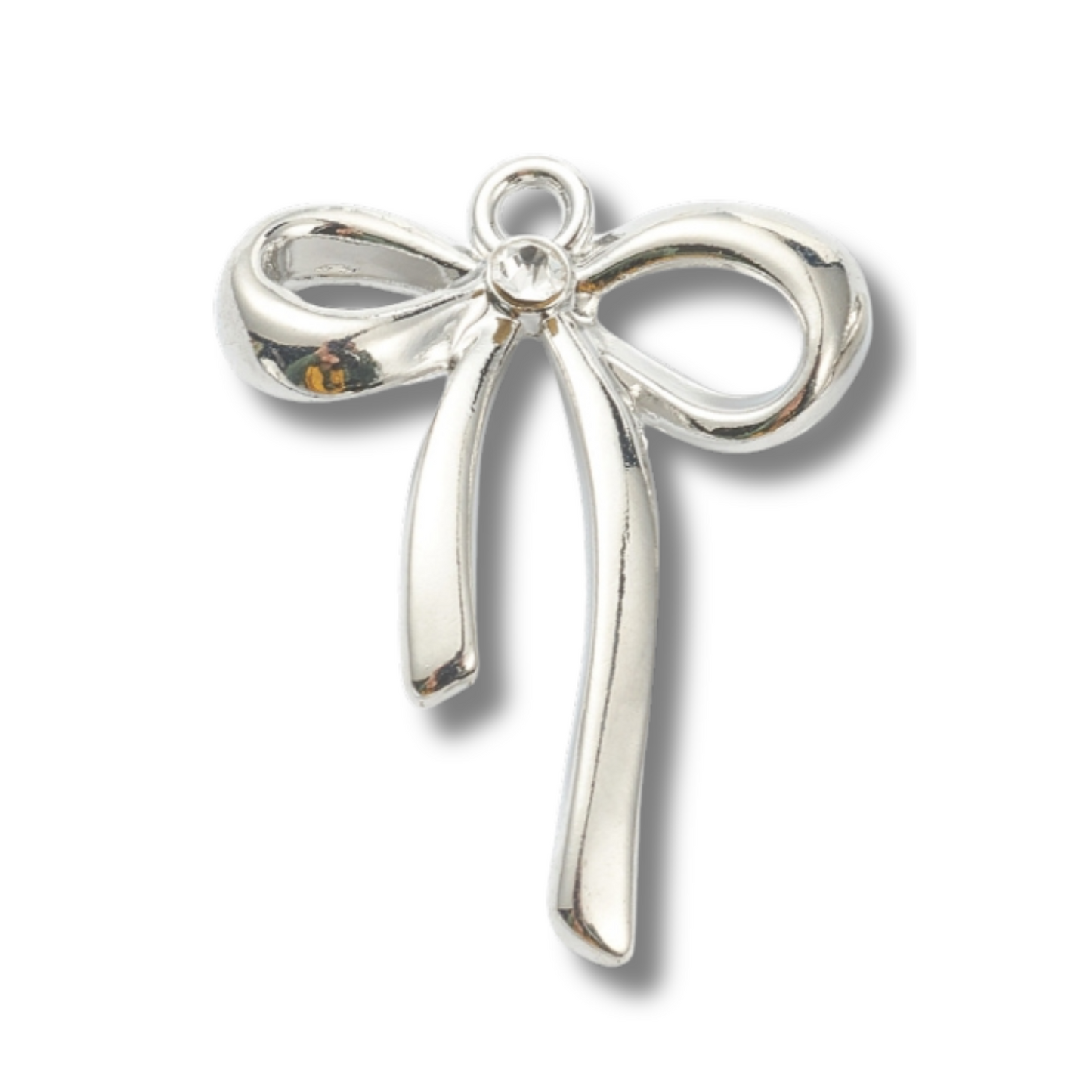Bow Silver Charm