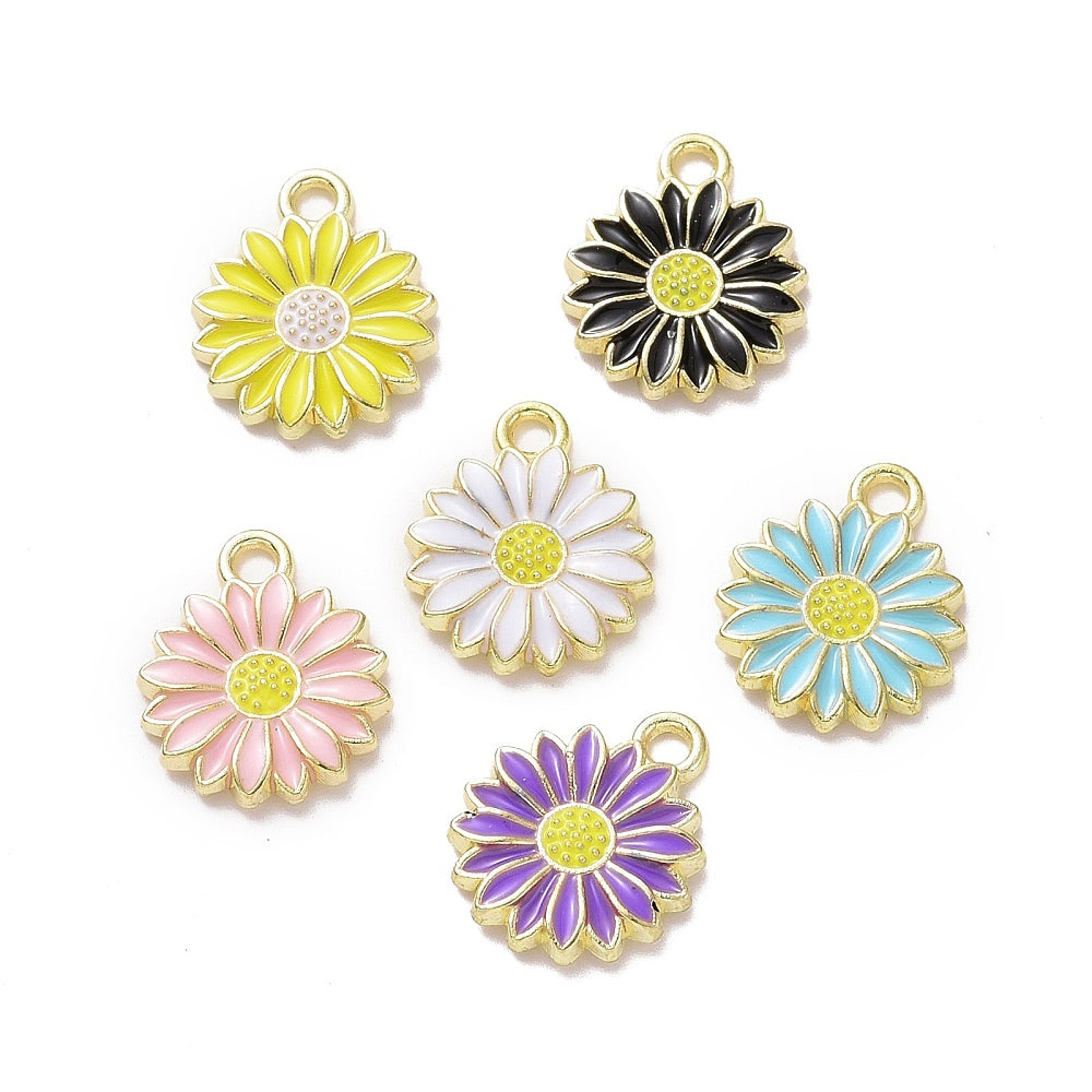 Gold Alloy Daisy Charm