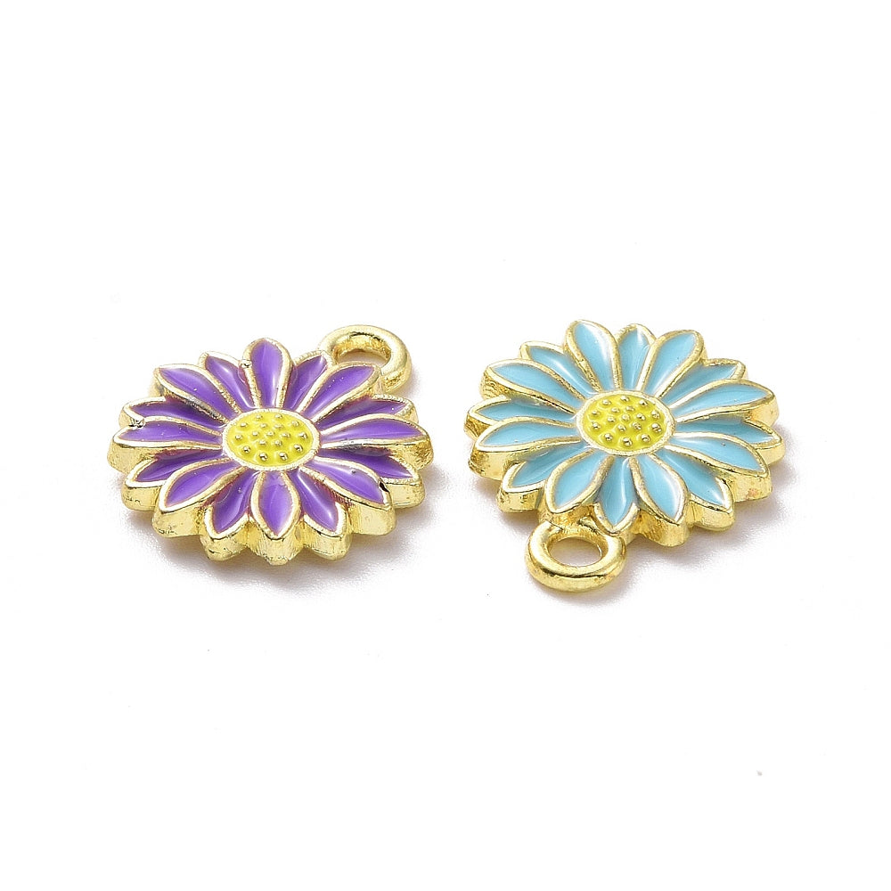 Gold Alloy Daisy Charm