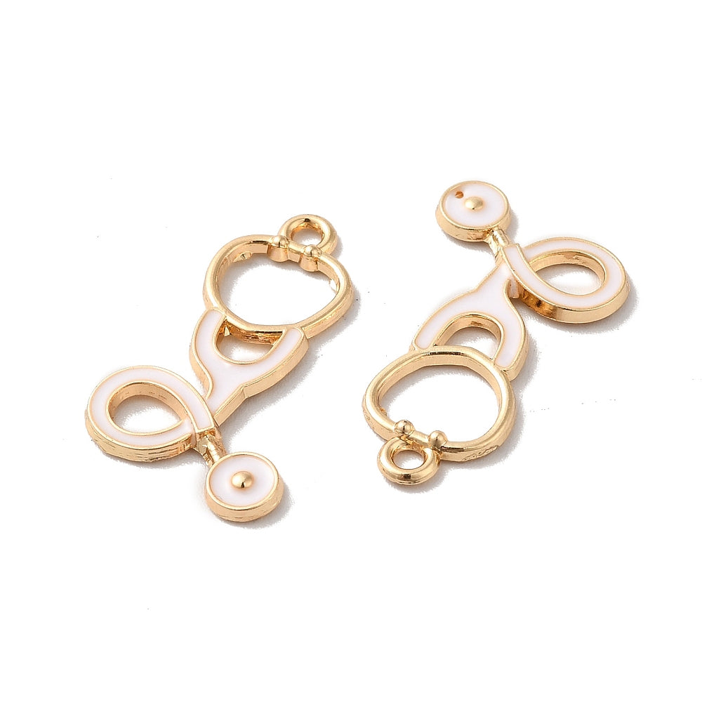 Gold Alloy Stethoscope Charm