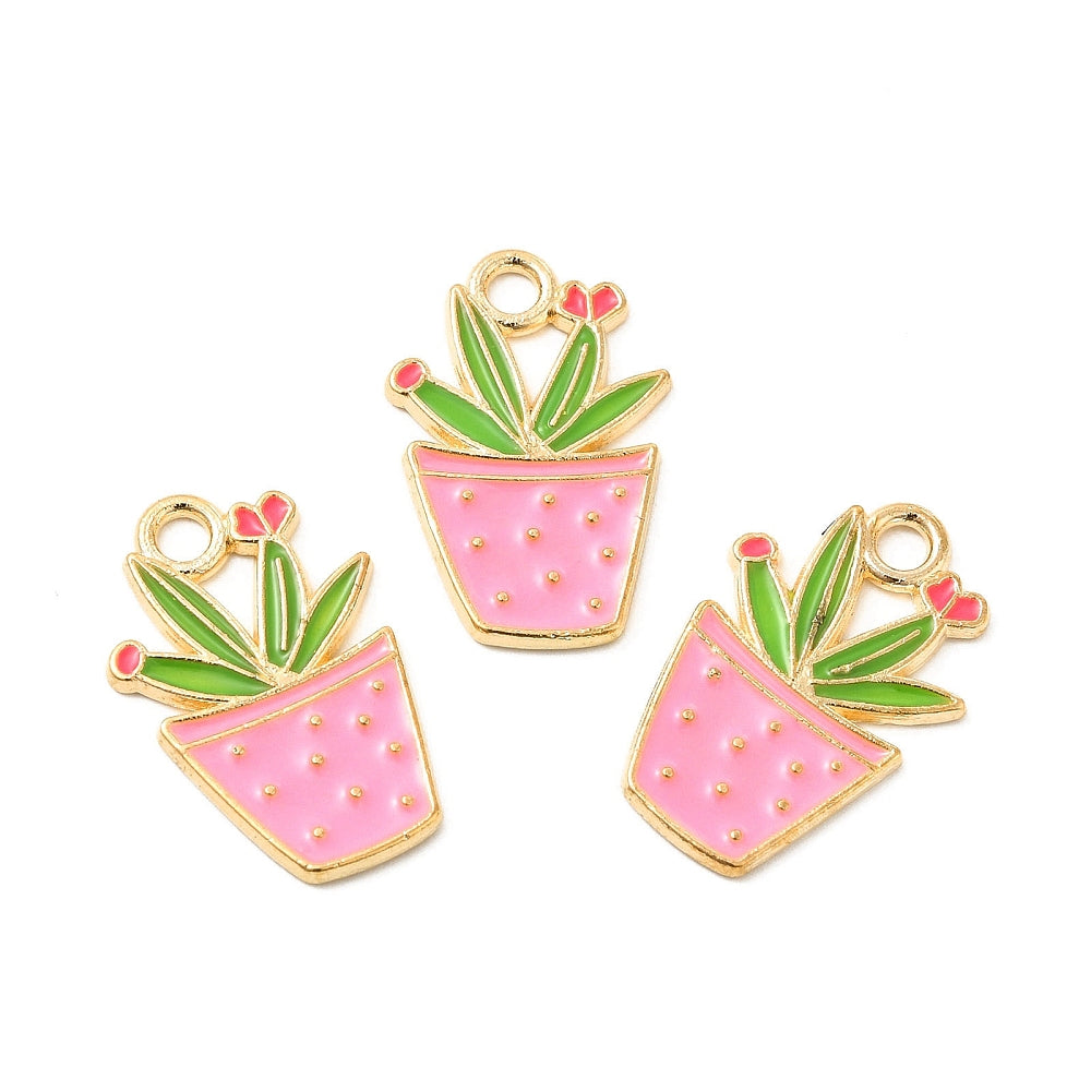 Gold Alloy Assorted Plant Charm