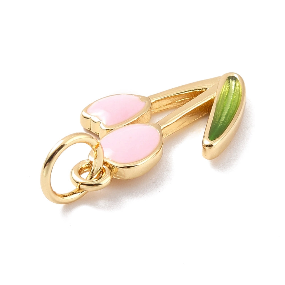 18k Gold Plated Brass Assorted Tulip Charm