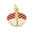 18k Gold Plated Brass Sushi Charm
