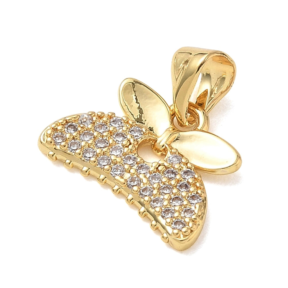 18k Gold Plated Brass Claw Clip Charm