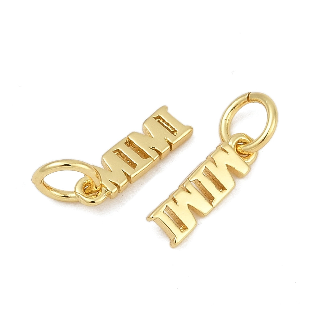 18k Gold Plated Brass Mimi Charm