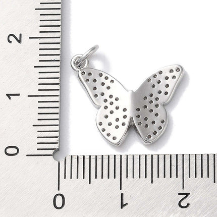 Butterfly Silver Charm