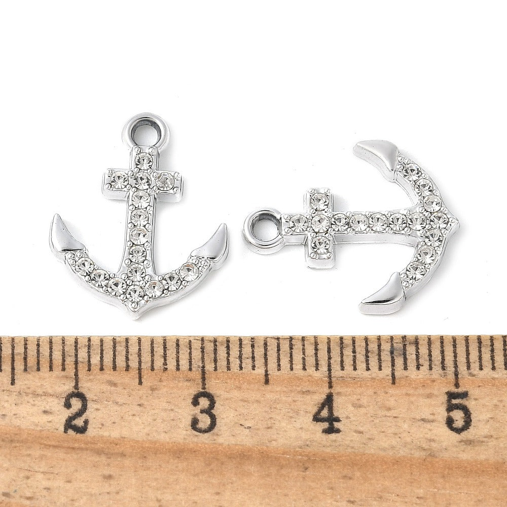 Anchor Silver Charm