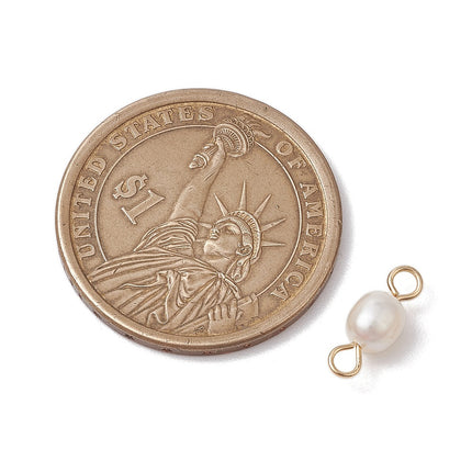 Freshwater Pearl Gold Connector Charm