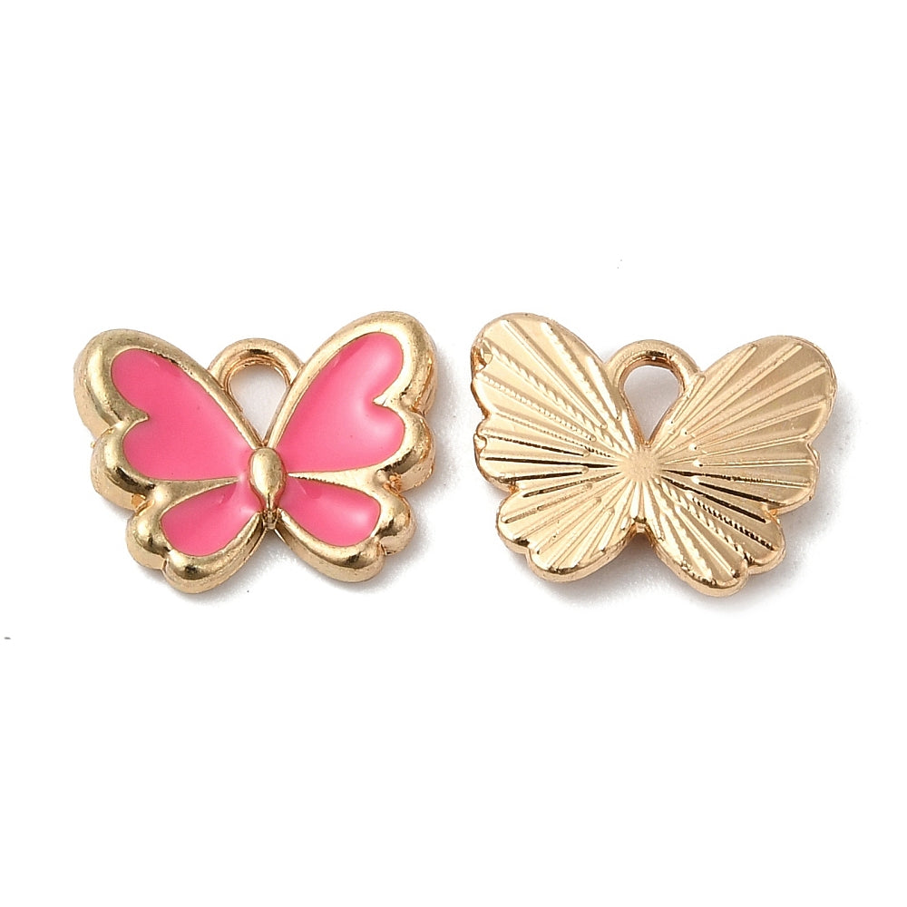 Gold Alloy Assorted Butterfly Charm