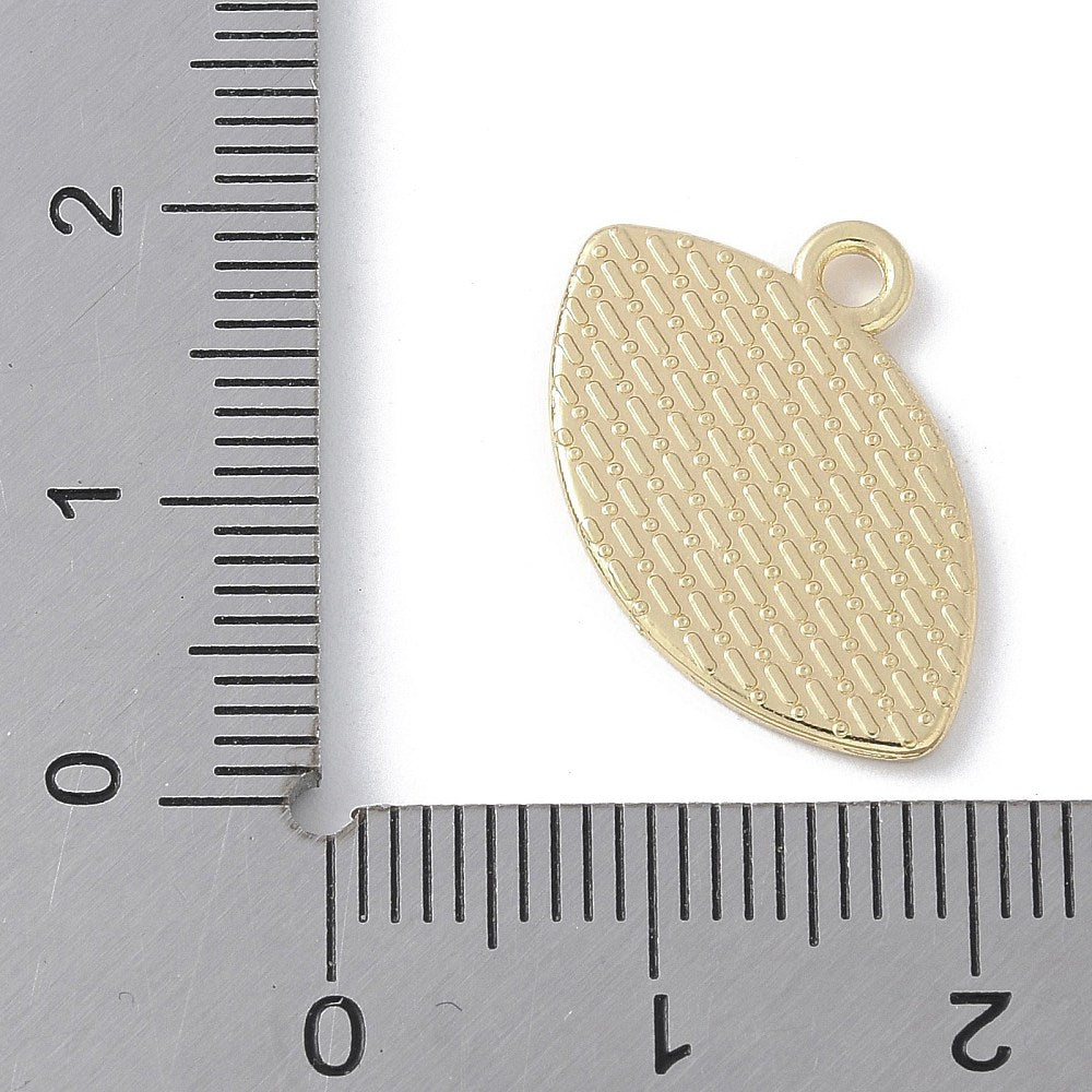 Gold Alloy Football Charm
