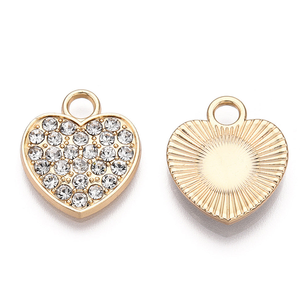 Gold Alloy Heart Charm