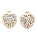 Gold Alloy Heart Charm