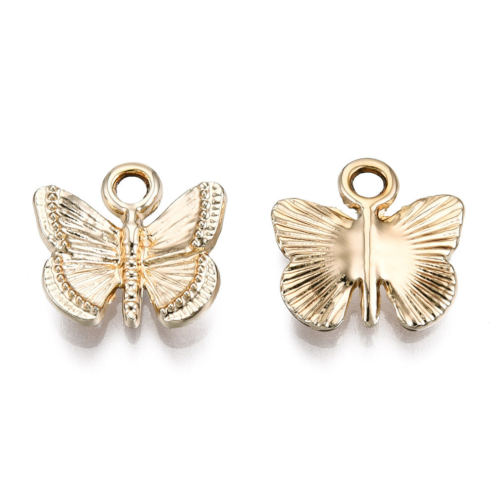 Gold Alloy Butterfly Charm