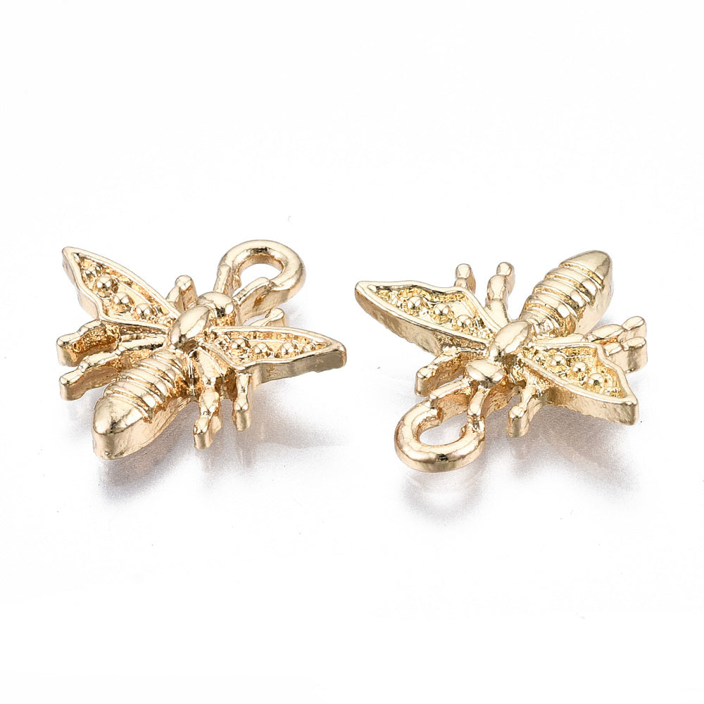 Gold Alloy Bee Charm