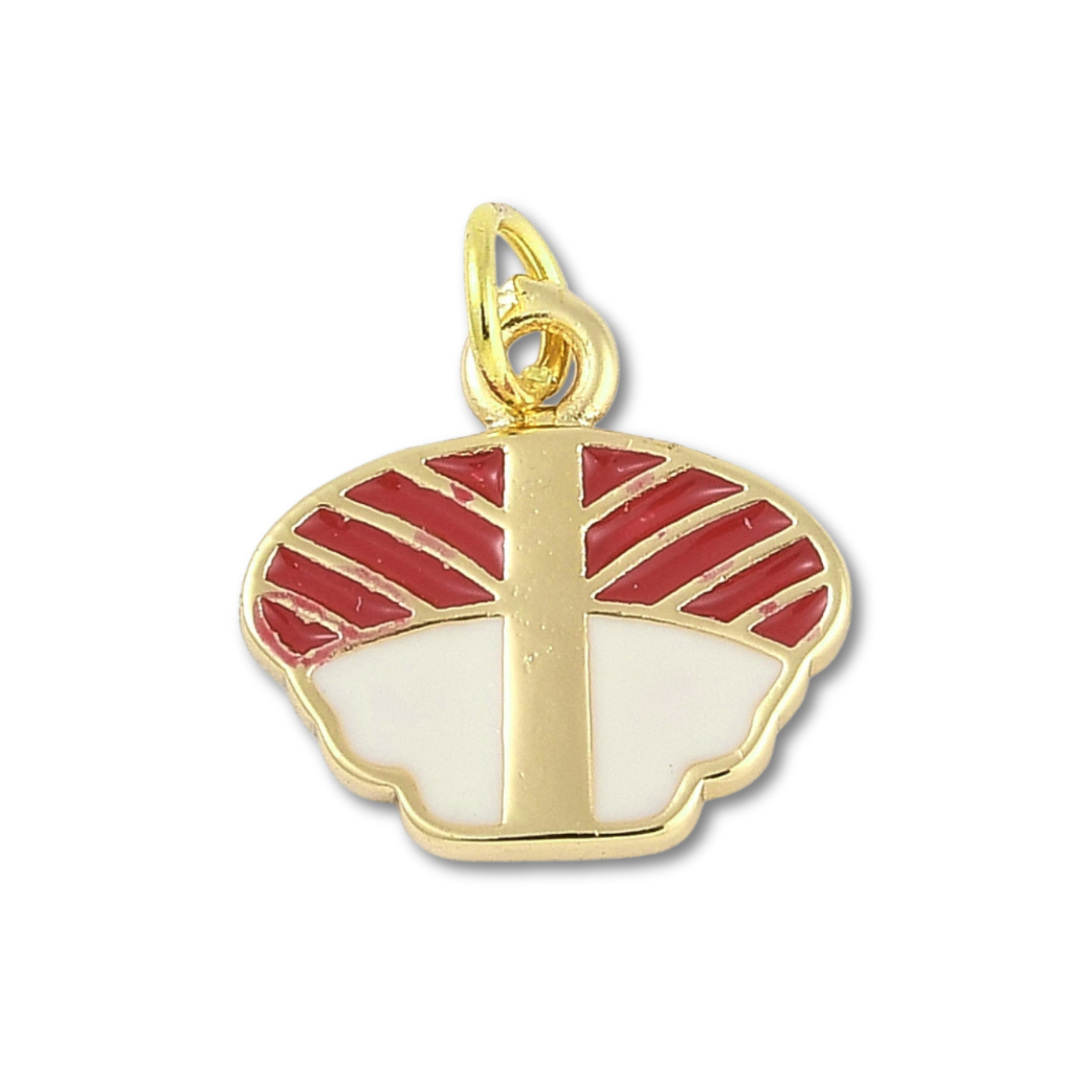 Sushi Roll Gold Charm