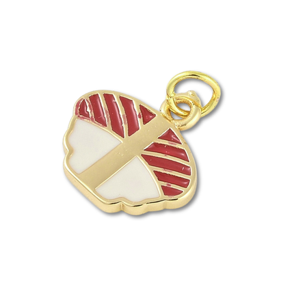 Sushi Roll Gold Charm