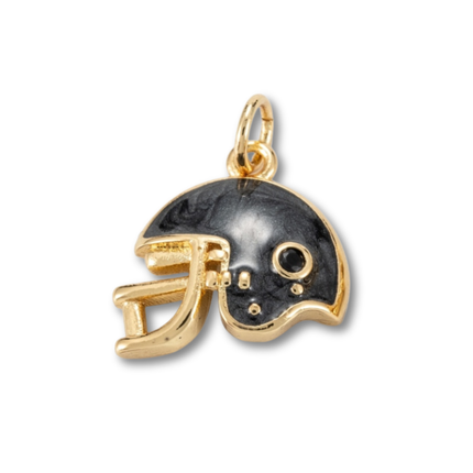 Football Helmet Gold Charm