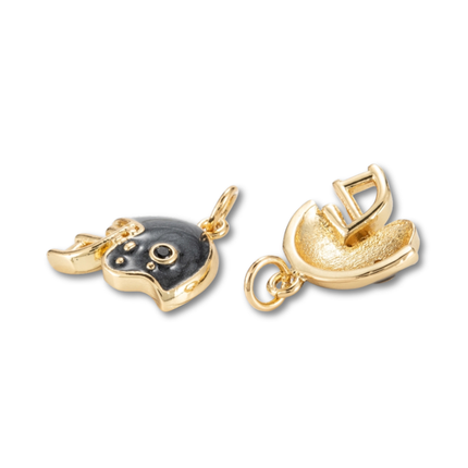 Football Helmet Gold Charm