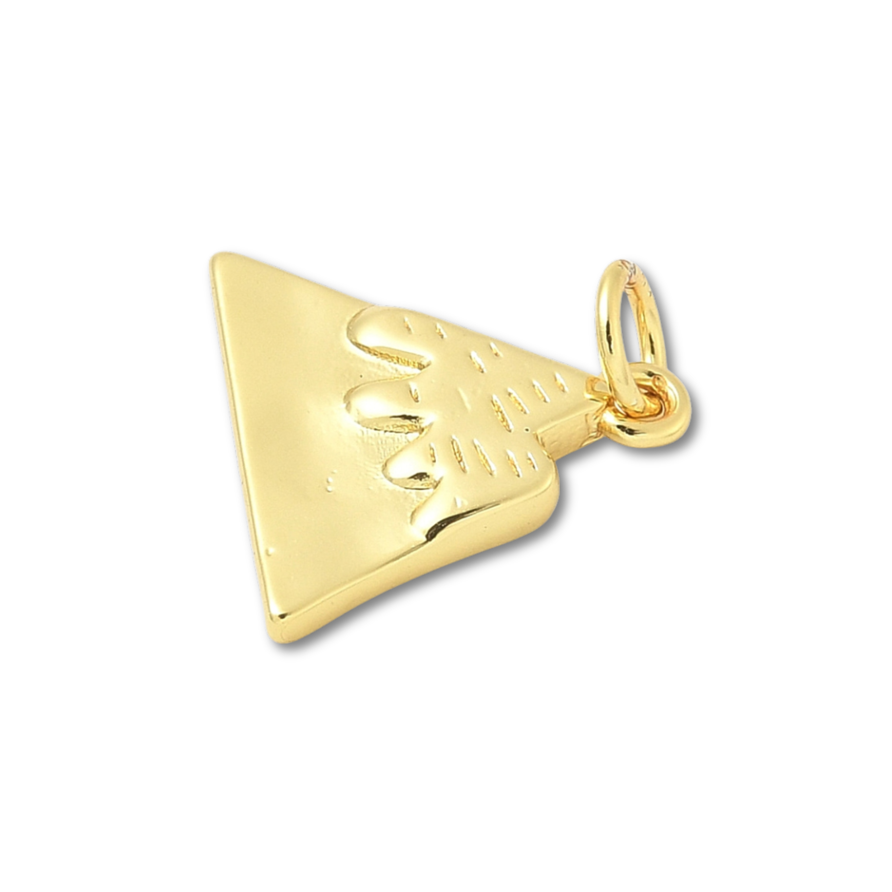 18k Gold Plated Brass Mountain Charm