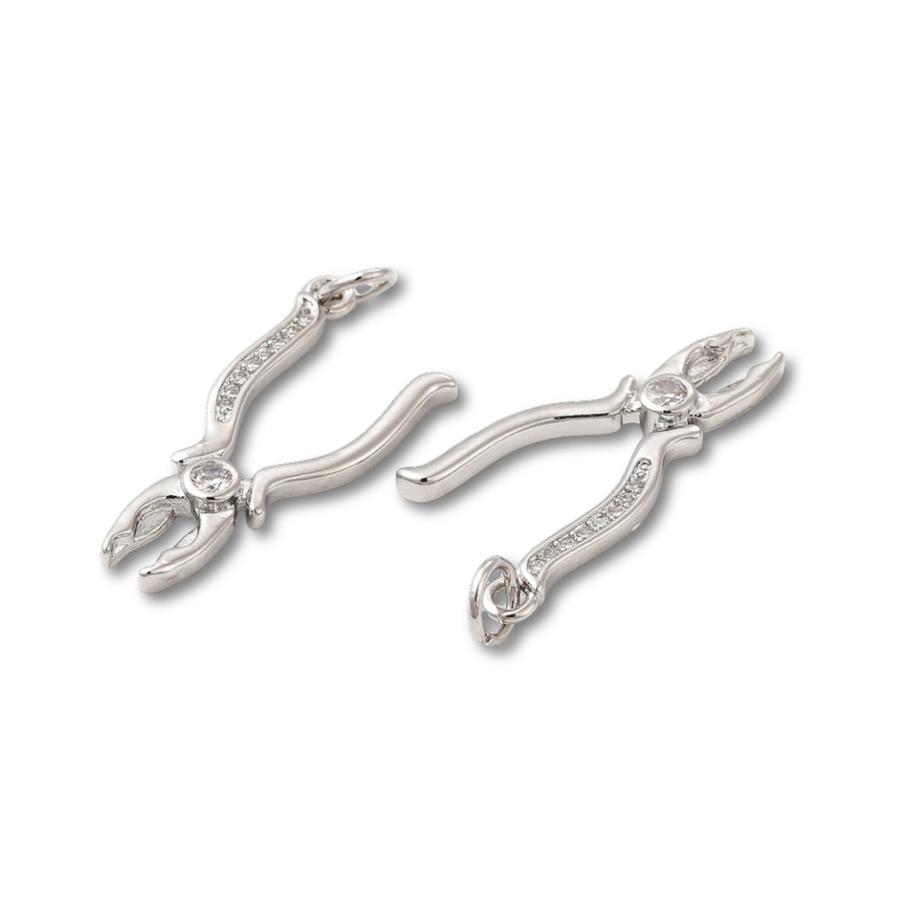 Pliers Silver Charm