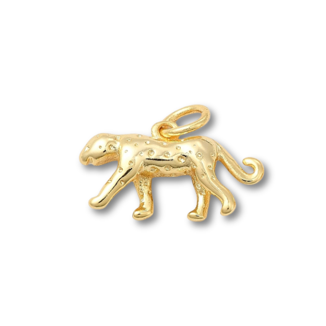 Cheetah Gold Charm