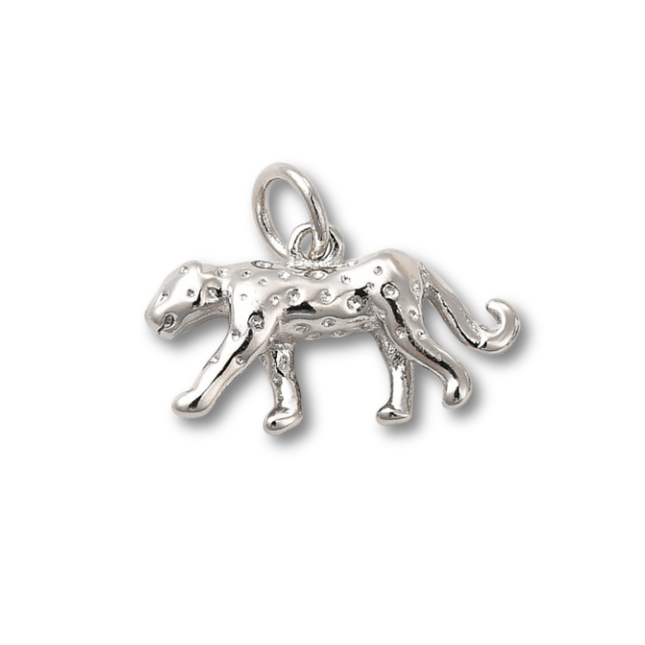 Cheetah Silver Charm