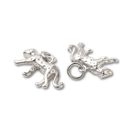 Cheetah Silver Charm