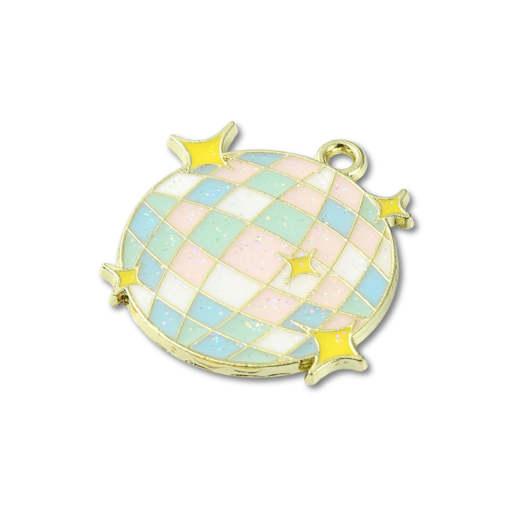 Gold Alloy Disco Ball Charm