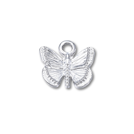 Butterfly Silver Charm