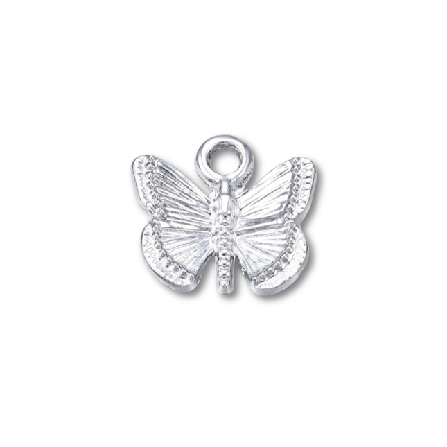 Butterfly Silver Charm