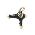 18k Gold Plated Brass Hair Dryer Charm