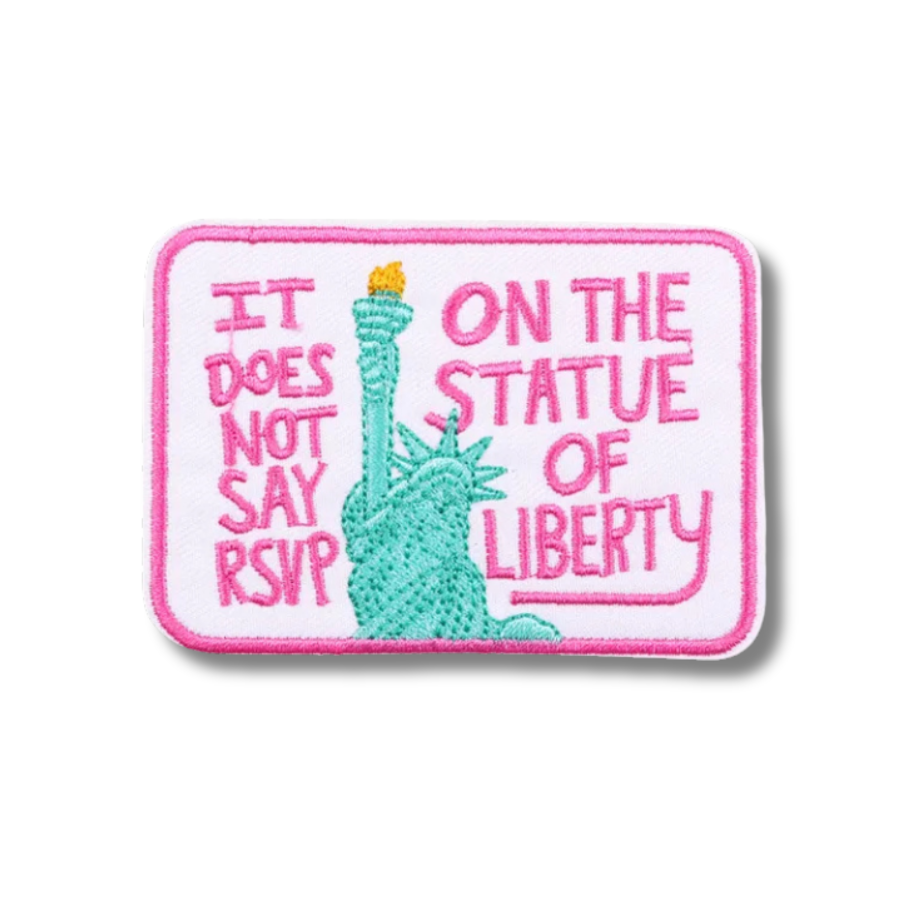 Statue of Liberty Embroidered Iron On Patch
