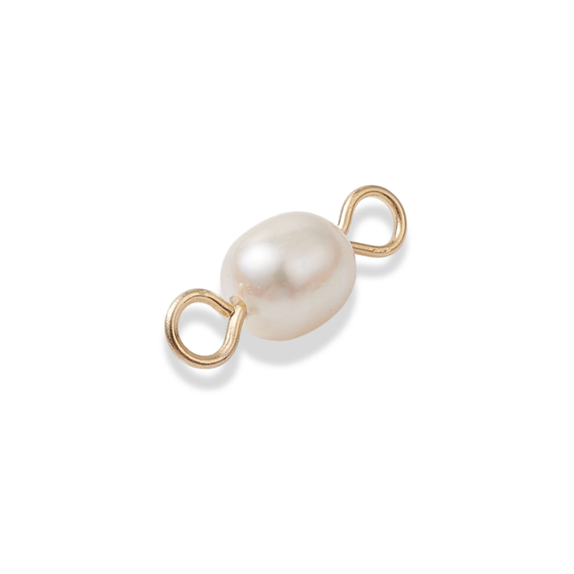 Freshwater Pearl Gold Connector Charm