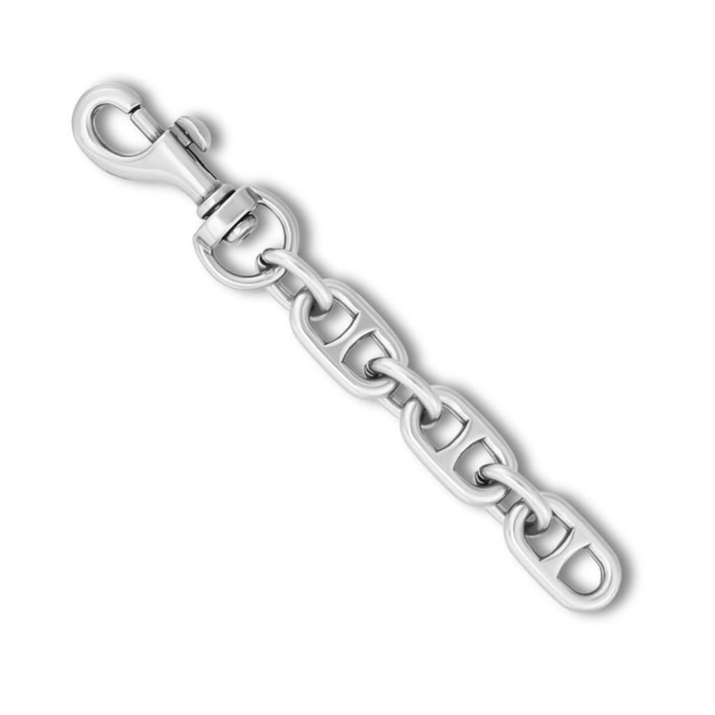 Silver Clip-On Bag Chain