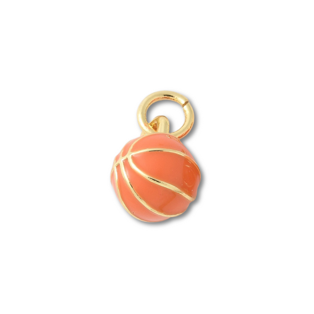 Basketball Mini Sports Gold Charm