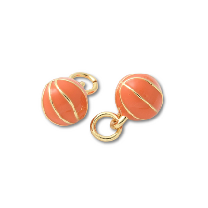 Basketball Mini Sports Gold Charm