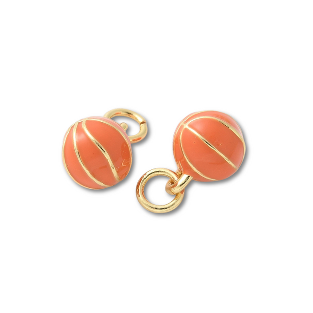 Basketball Mini Sports Gold Charm