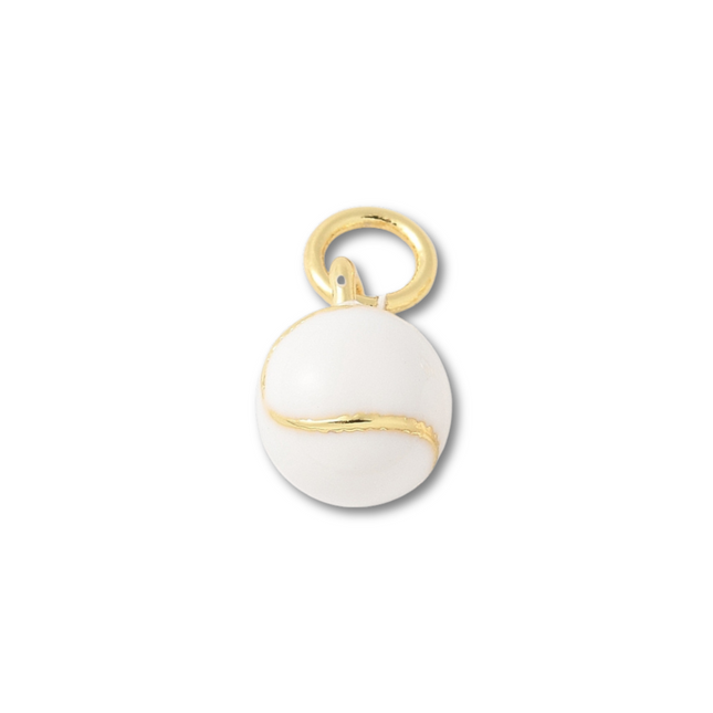Baseball Mini Sports Gold Charm