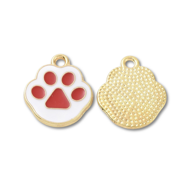 Cat Paw Gold Charm - Assorted