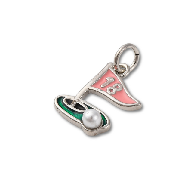 Golf 18th Hole Silver Charm