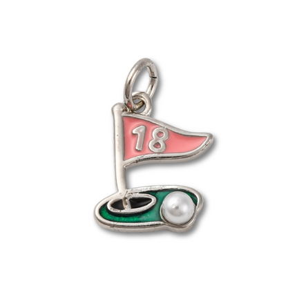 Golf 18th Hole Silver Charm