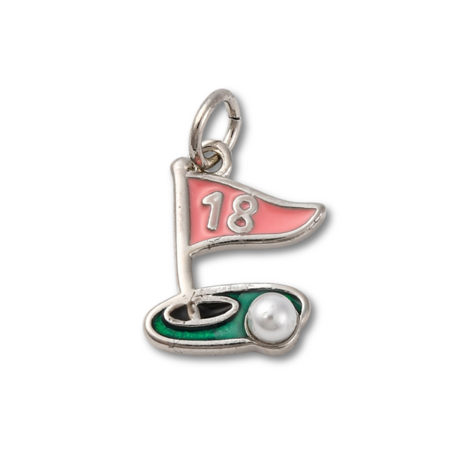 Golf 18th Hole Silver Charm