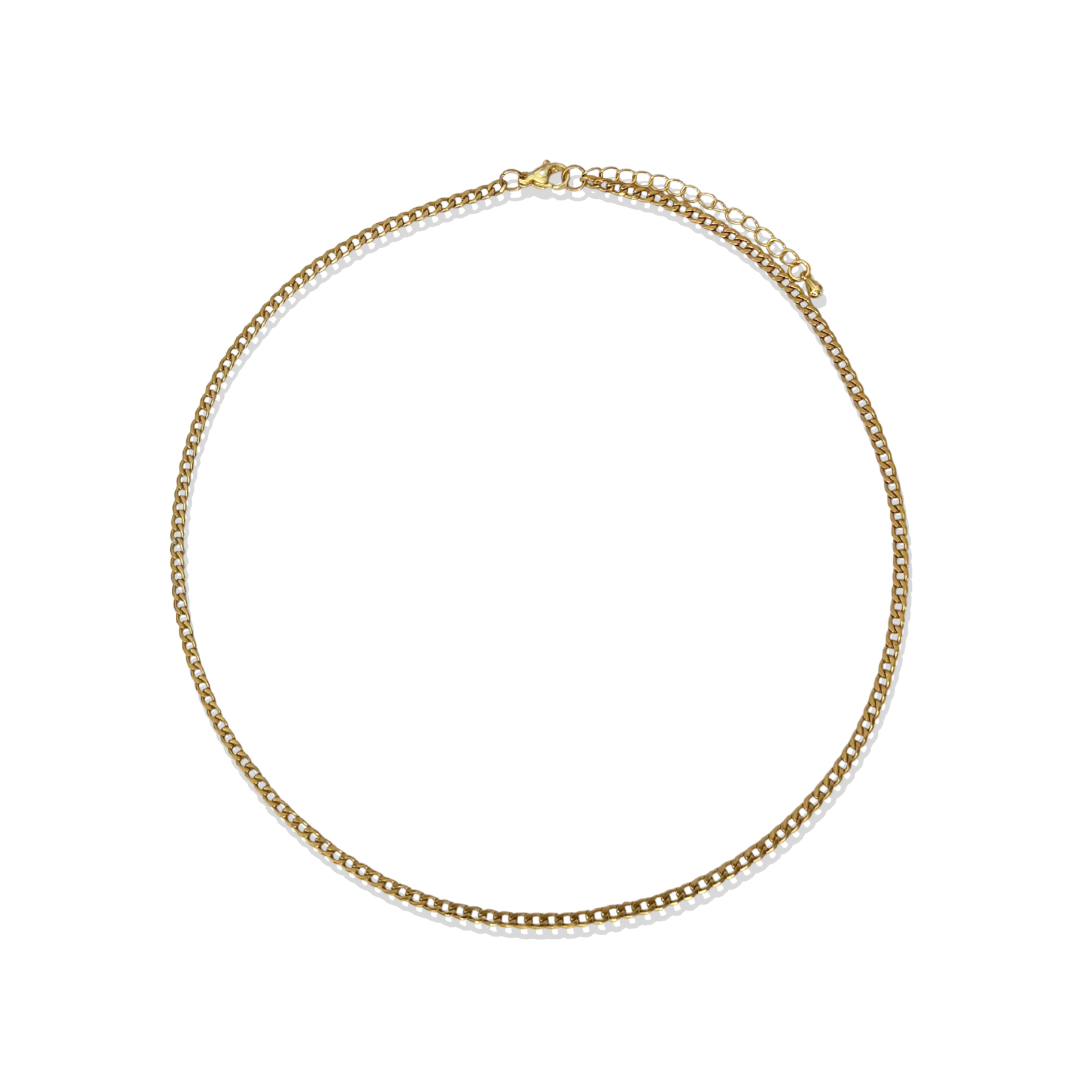 Curb Gold Chain Necklace