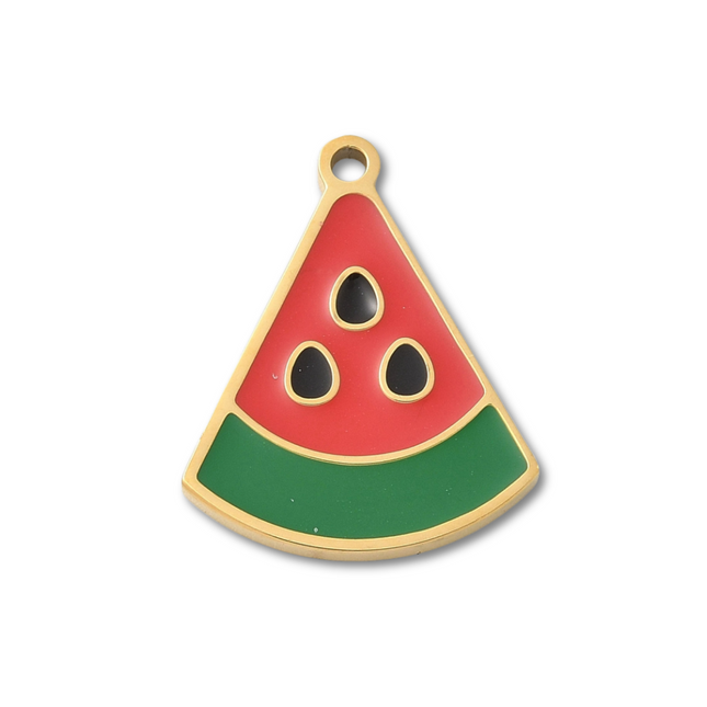 Watermelon Gold Charm