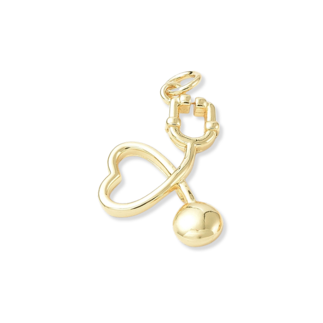 Stethoscope Gold Charm